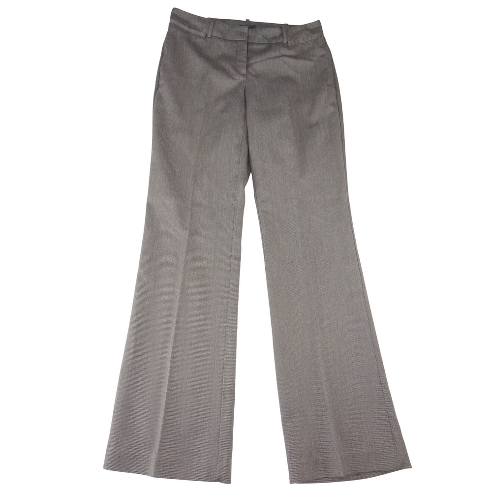 Worthington Curvy Fit Straight Leg Dress Pants Brown Textured Trousers Womens‎ 4
